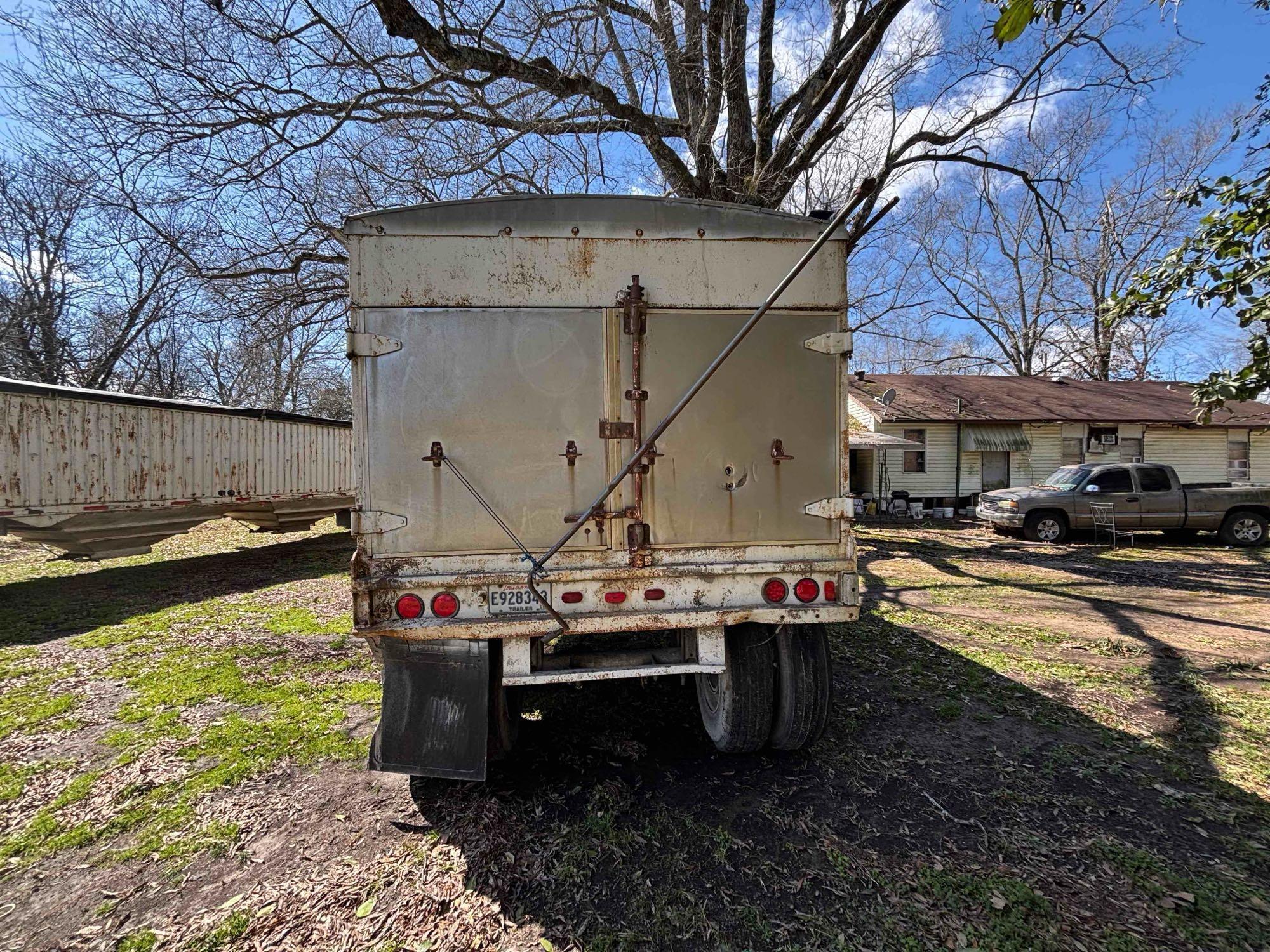 1973 Timpte 40-Foot Hopper Bottom Grain Trailer - Leaf Spring Suspension and Well-Maintained Tarp