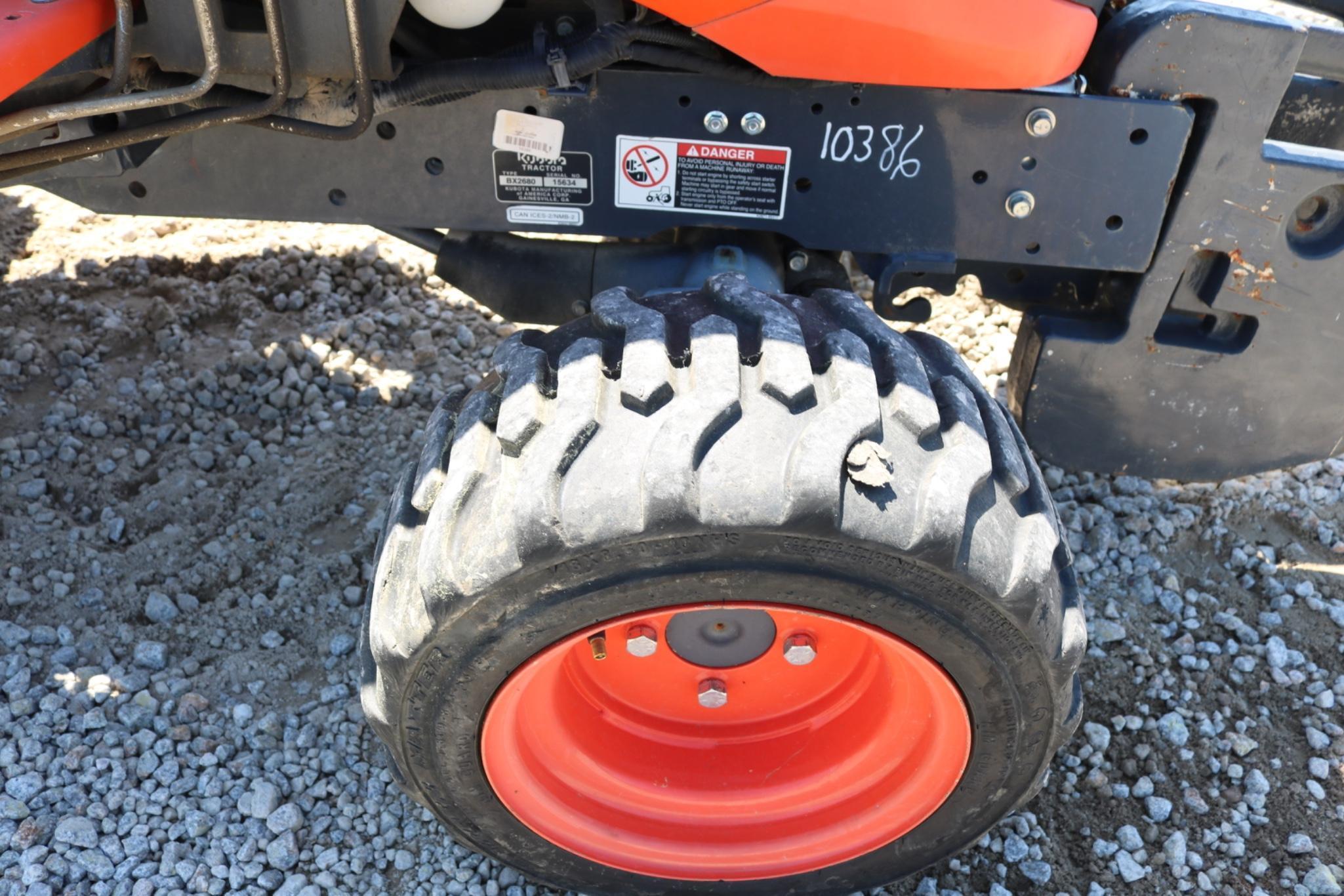 2018 Kubota BX2680 Sub-Compact Tractor  4WD, 218 Hours