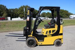 2017 Yale GLC050VX 3,500 lb LPG Forklift  Powershift, Aux Hydraulics