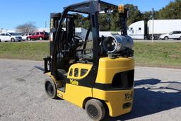 2017 Yale GLC050VX 3,500 lb LPG Forklift  Powershift, Aux Hydraulics