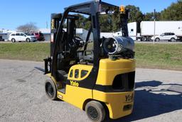 2017 Yale GLC050VX 3,500 lb LPG Forklift  Powershift, Aux Hydraulics