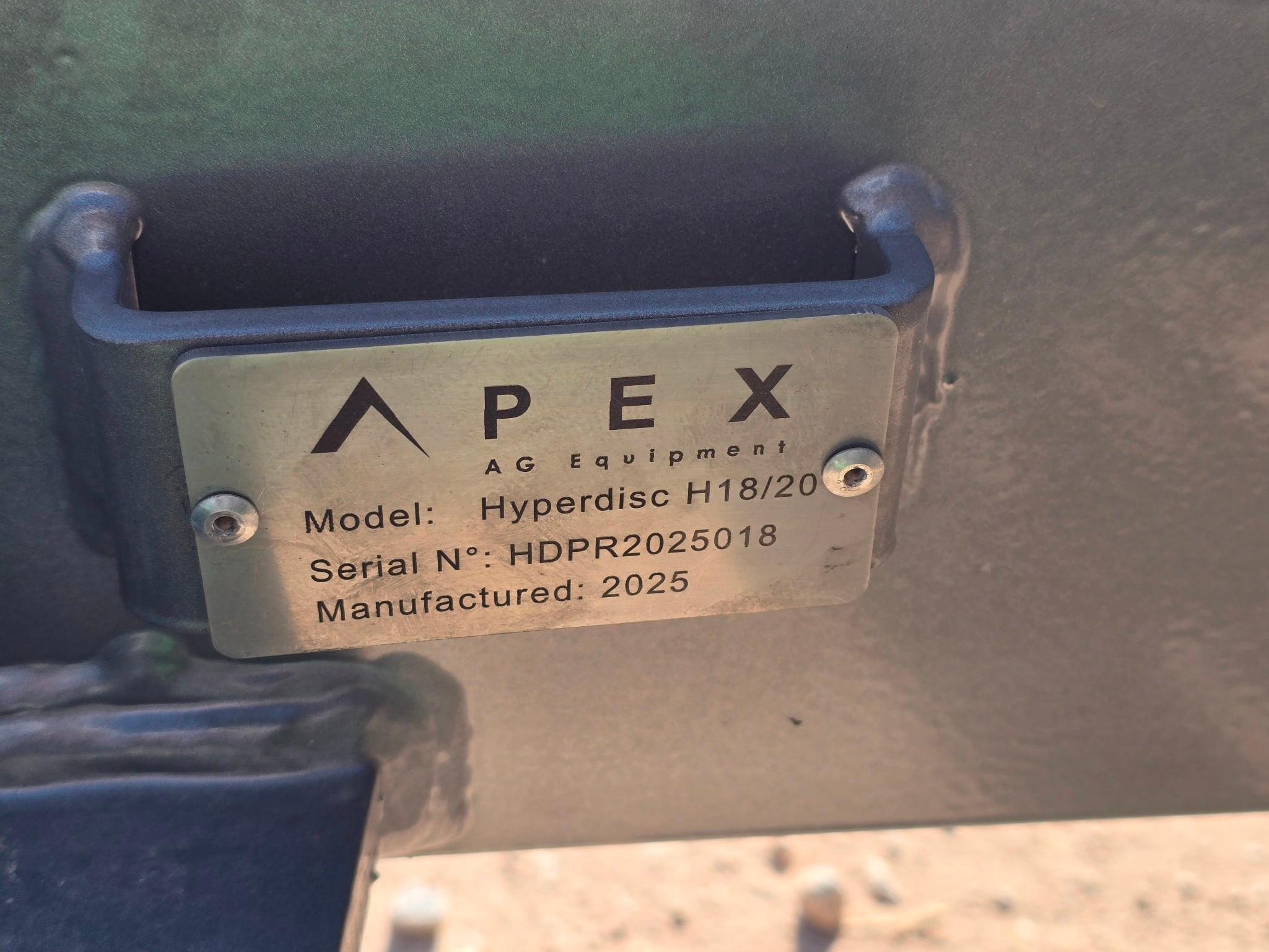 APEX Ag Equipment Hyperdisc H18/20 | High-Performance Tillage Disc for Precision Farming