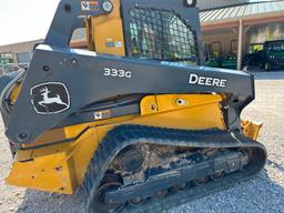 2021 John Deere 333G Compact Track Loader, 390 Hours, High Flow Hydraulics, Ride Control