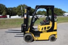 2017 Yale GLC050VX 3,500 lb LPG Forklift  Powershift, Aux Hydraulics