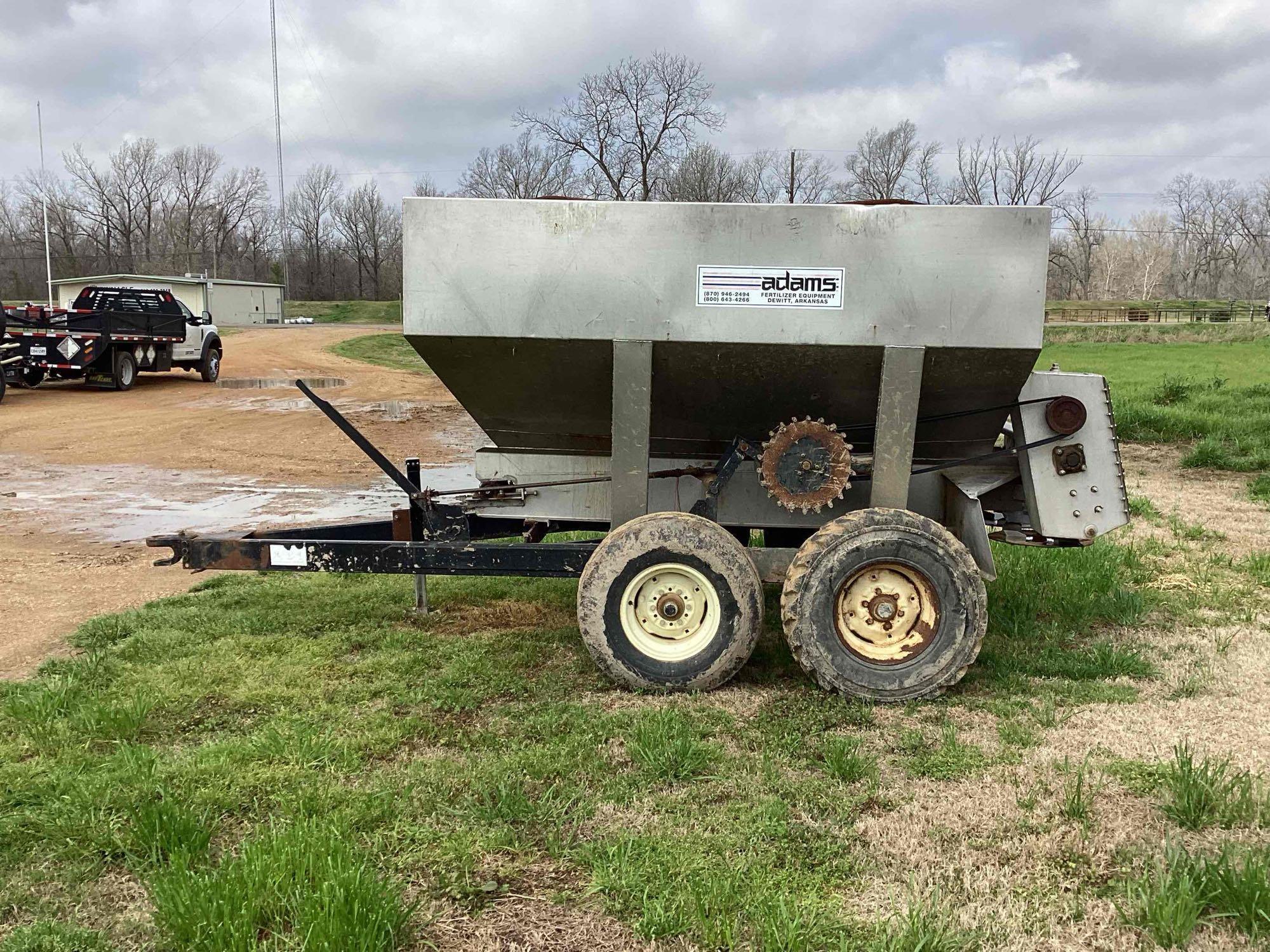 Adams 5-Ton Ground-Driven Fertilizer Spreader  Reliable & Field-Ready