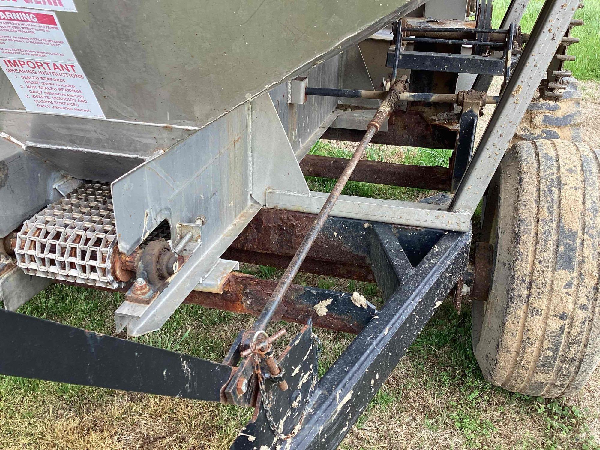 Adams 5-Ton Ground-Driven Fertilizer Spreader  Reliable & Field-Ready