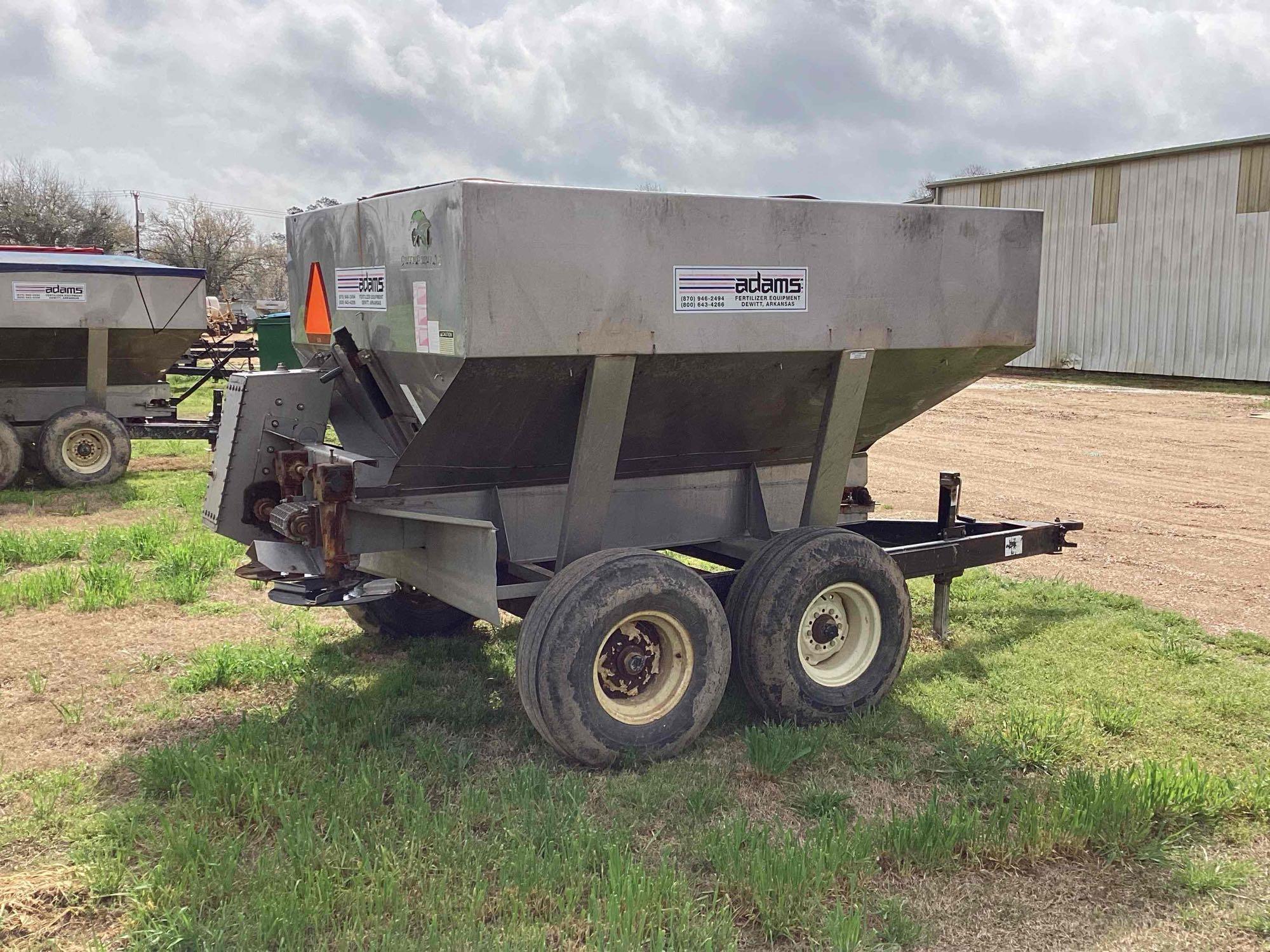 Adams 5-Ton Ground-Driven Fertilizer Spreader  Reliable & Field-Ready