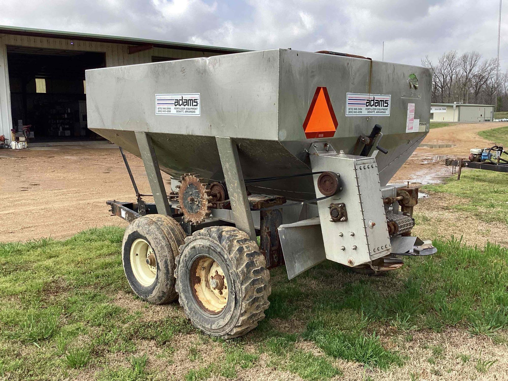 Adams 5-Ton Ground-Driven Fertilizer Spreader  Reliable & Field-Ready