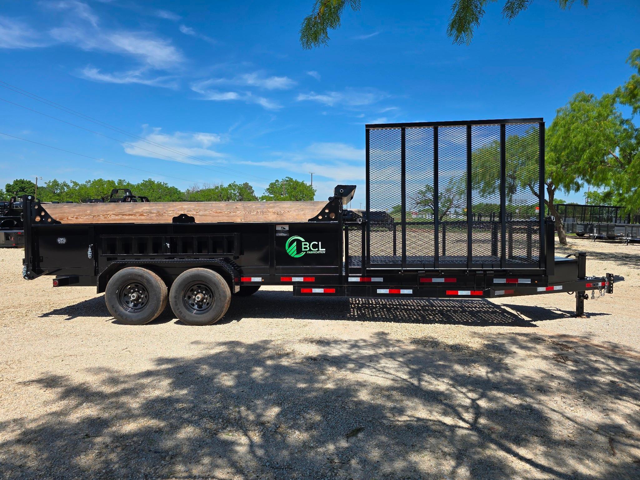 2024 BCL Fabrication Landscape Dump Trailer - Heavy-Duty Utility Trailer for Mulch Debris Hauling