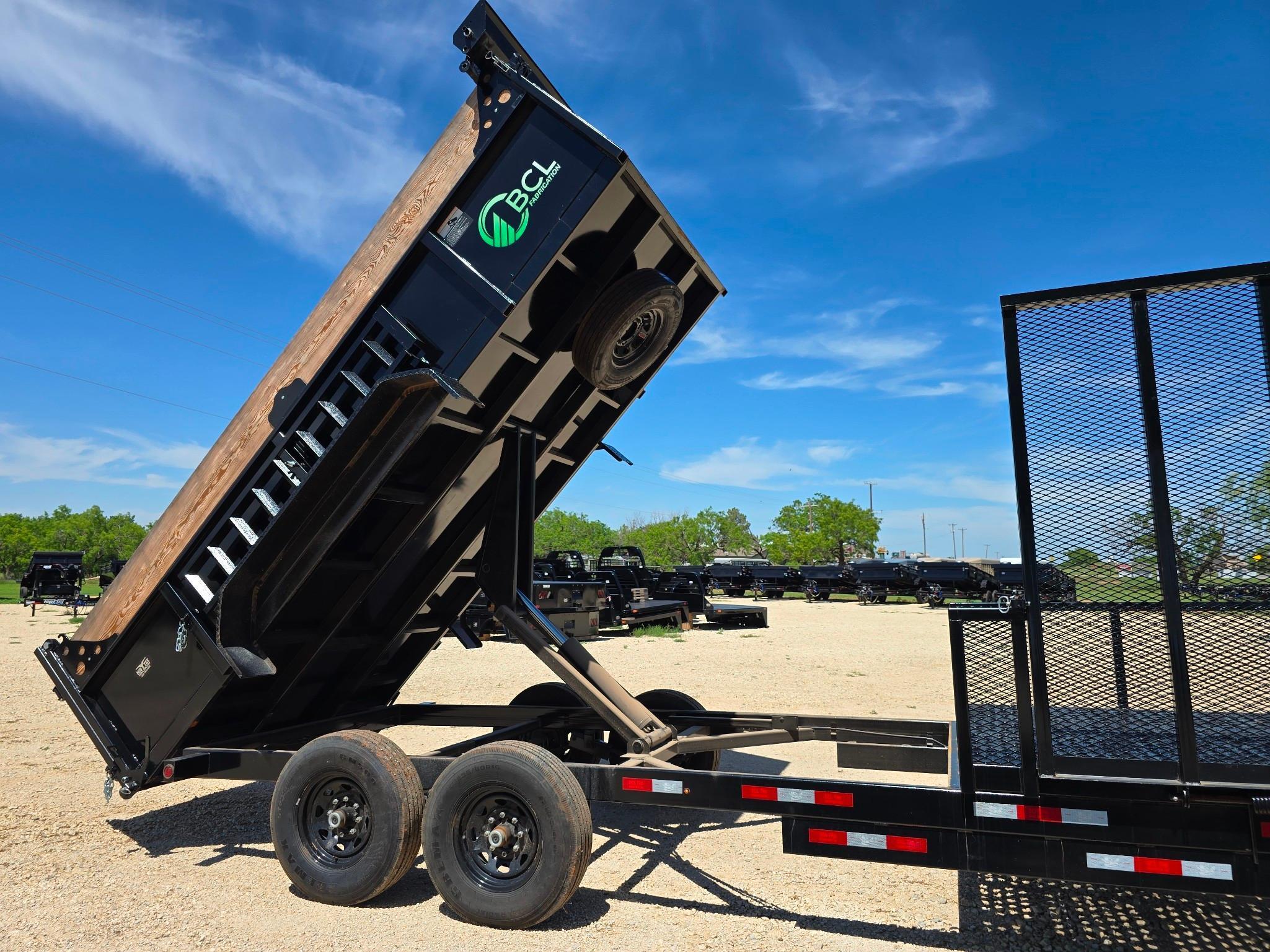 2024 BCL Fabrication Landscape Dump Trailer - Heavy-Duty Utility Trailer for Mulch Debris Hauling
