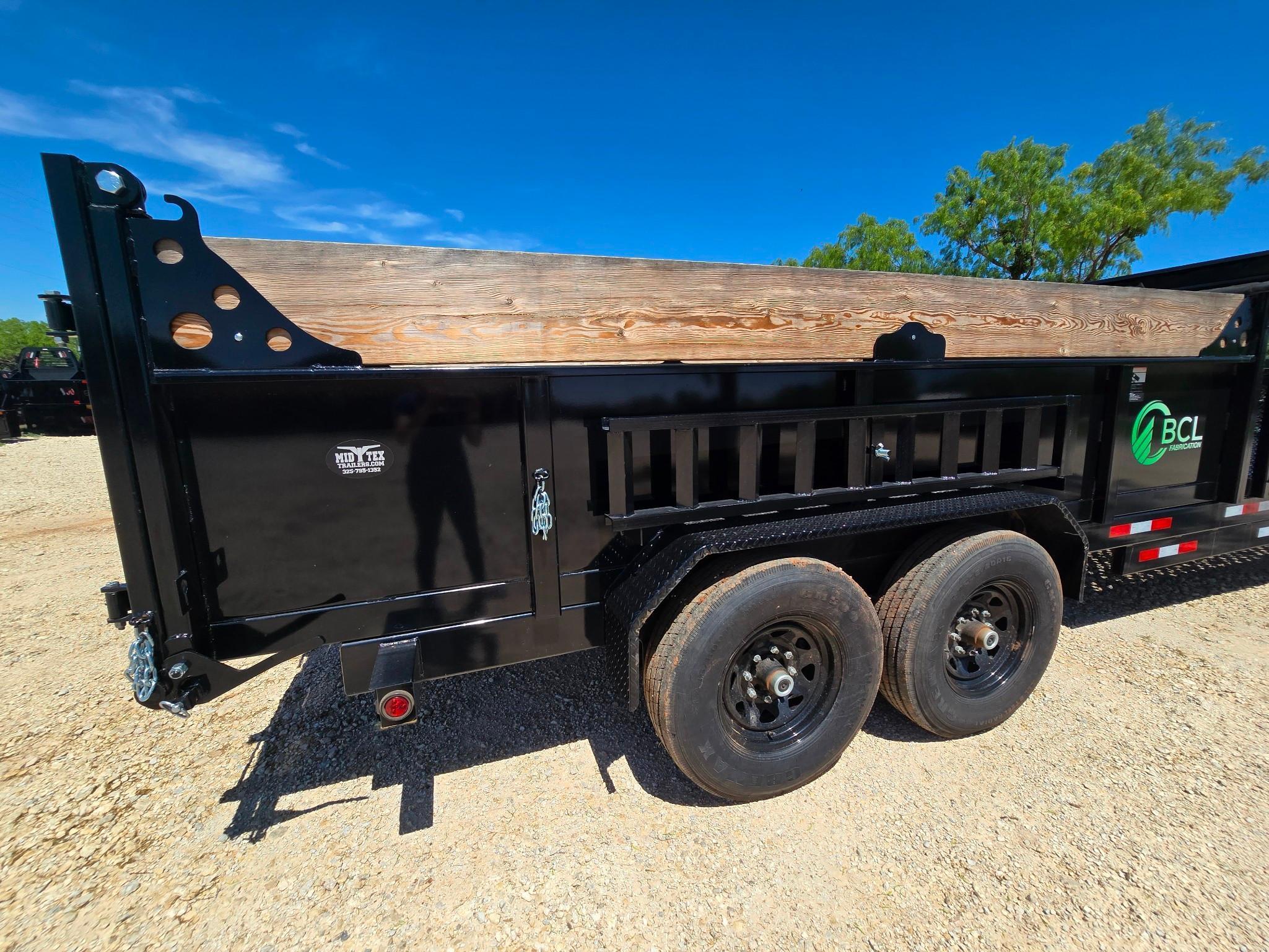 2024 BCL Fabrication Landscape Dump Trailer - Heavy-Duty Utility Trailer for Mulch Debris Hauling