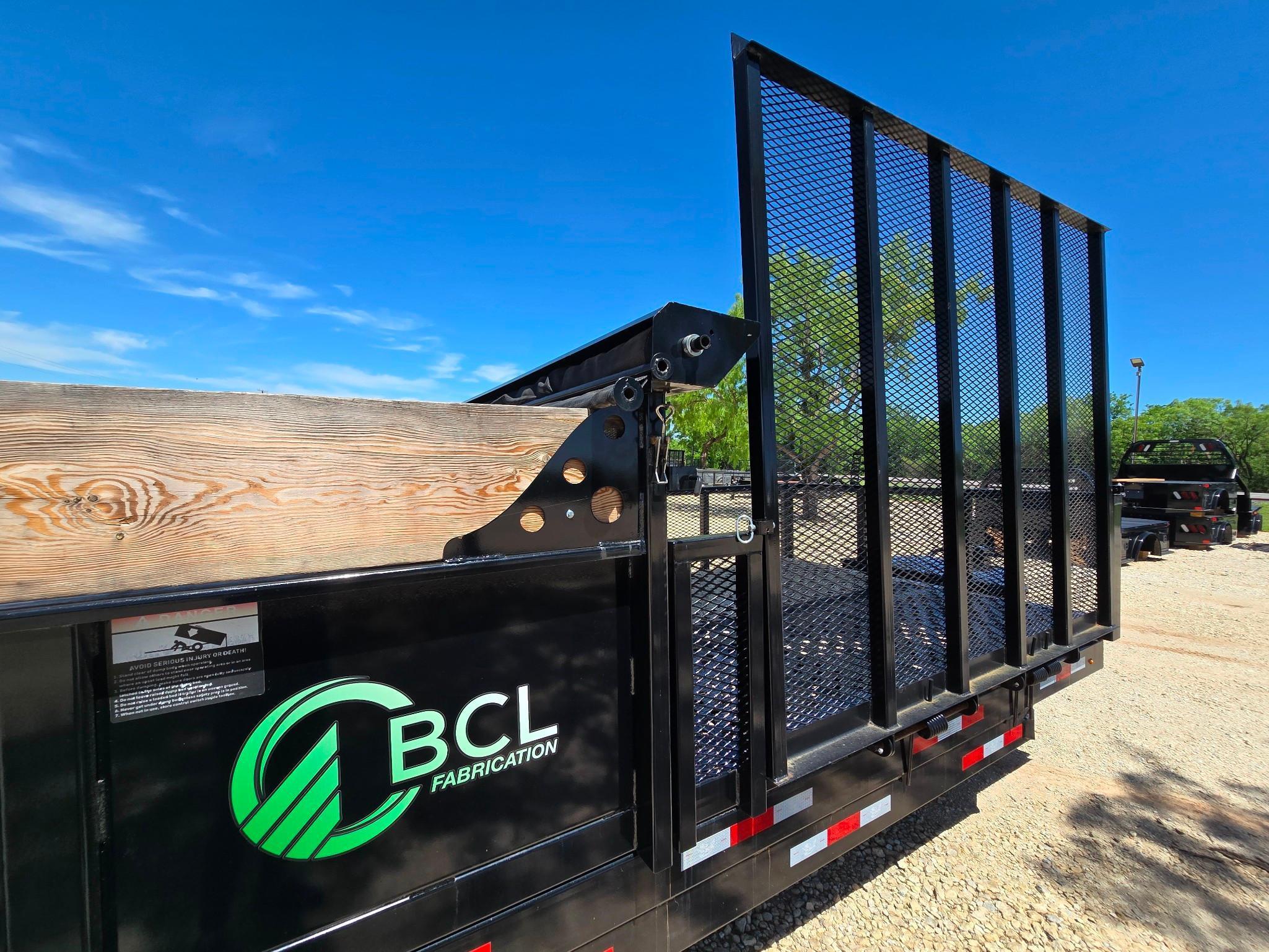 2024 BCL Fabrication Landscape Dump Trailer - Heavy-Duty Utility Trailer for Mulch Debris Hauling