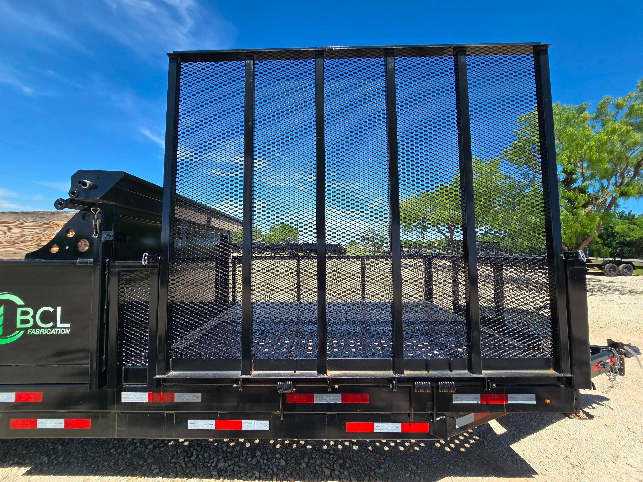 2024 BCL Fabrication Landscape Dump Trailer - Heavy-Duty Utility Trailer for Mulch Debris Hauling