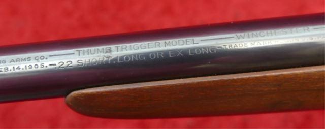 Rare Winchester Thumb Trigger 22 cal Boys Rifle
