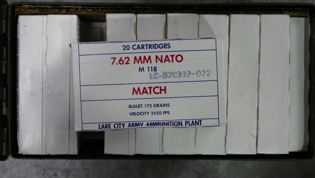 Case of 460 rds of 7.62 NATO National Match Ammo