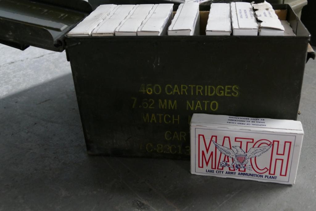Case of 460 rds of 7.62 NATO National Match Ammo