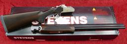 NIB Stevens 512 Goldwing 20 ga Silver O/U Shotgun