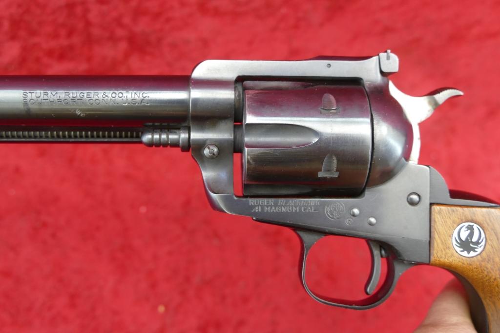 Early Ruger 41 Magnum Blackhawk Revolver
