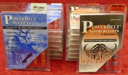 Large Lot 54 cal Power Belt Muzzle Loader Bullets