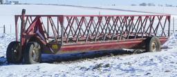 24 ft Notch Feeder wagon w/silage insert