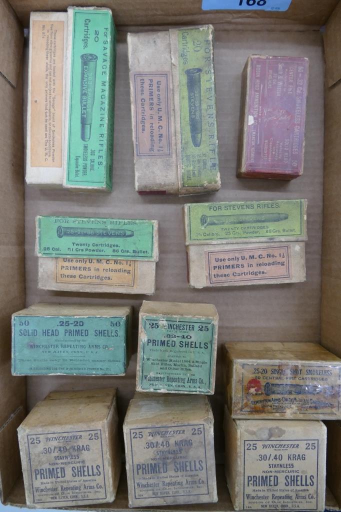 Lot of Early Winchester & UMC 2 piece Ammo Boxes