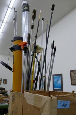 Box lot of Targets & Box of Cleaning Rods