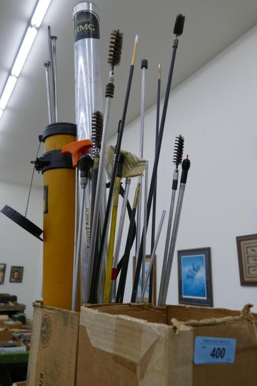 Box lot of Targets & Box of Cleaning Rods