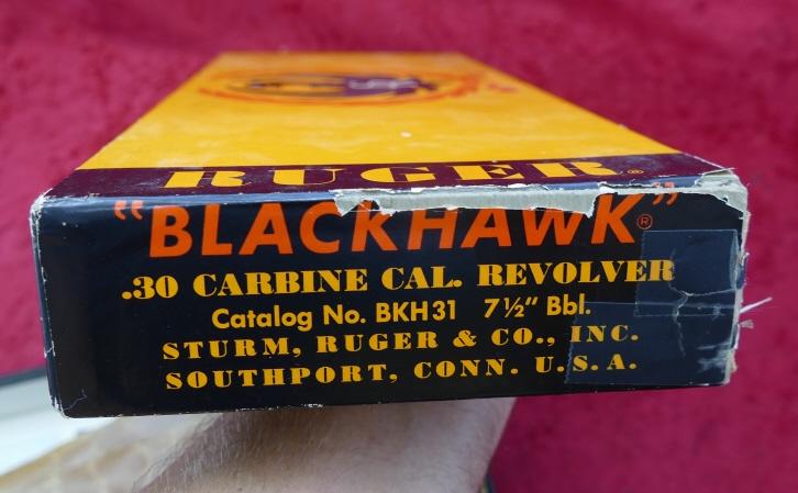 NIB Ruger Blackhawk 30 cal Carbine Revolver