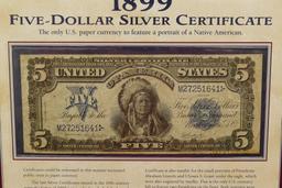 1899 $1 & $5 Silver Certificates
