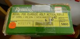 (RM) NIB Remington Model 700 Classic n 243 cal