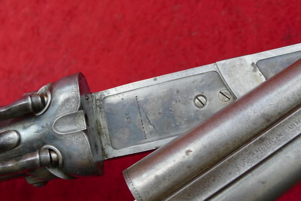 Grade 7 American Arms Co Boston Side Swinger 10ga Dbll