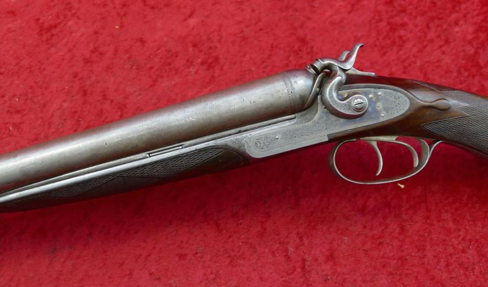 Grade 7 American Arms Co Boston Side Swinger 10ga Dbll