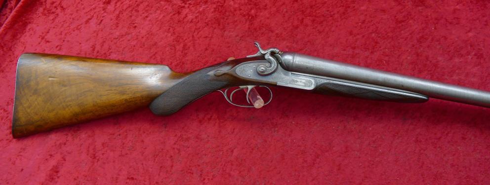 Grade 7 American Arms Co Boston Side Swinger 10ga Dbll