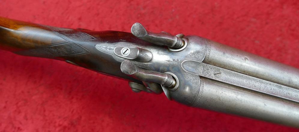 Grade 7 American Arms Co Boston Side Swinger 10ga Dbll