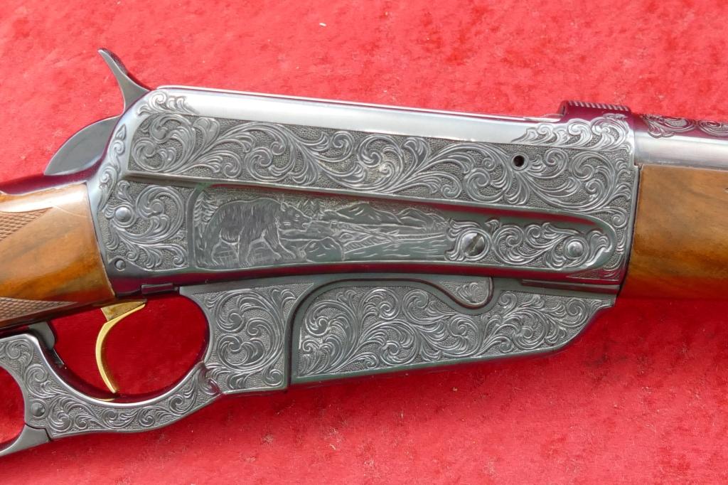 Custom Engraved Winchester 1895 405 cal Rifle