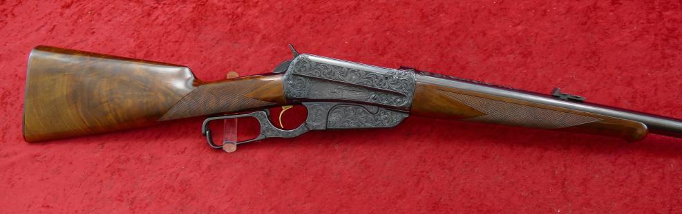 Custom Engraved Winchester 1895 405 cal Rifle