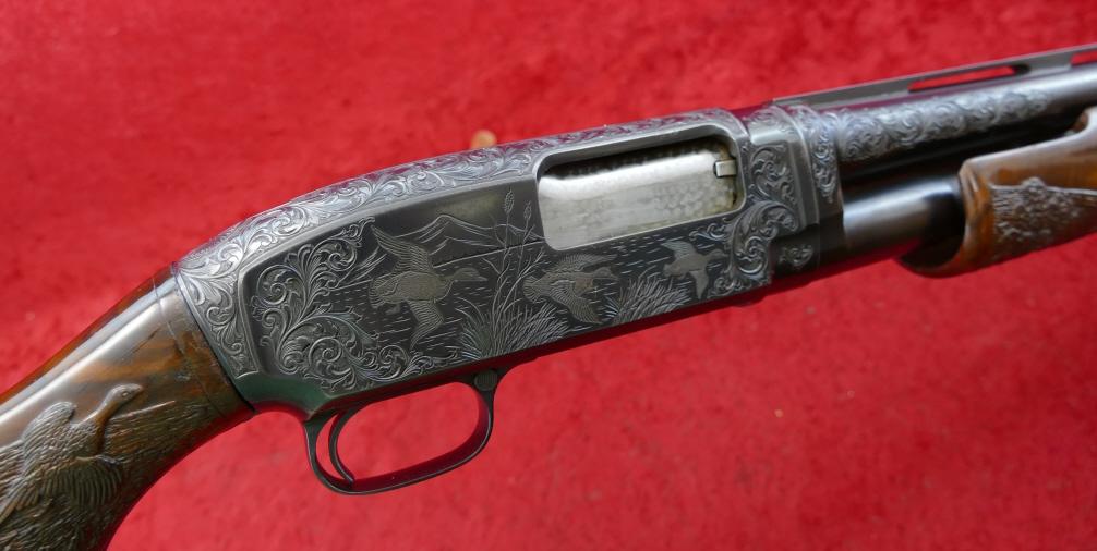 Custom Engraved Winchester Model 12 12 ga