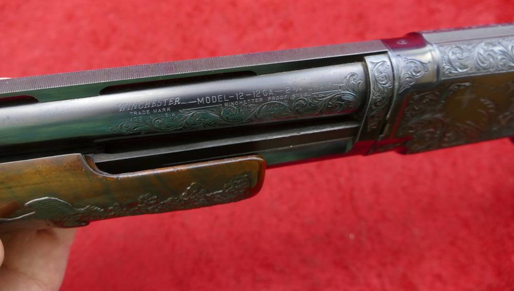 Custom Engraved Winchester Model 12 12 ga