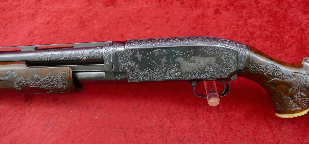 Custom Engraved Winchester Model 12 12 ga