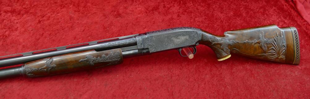 Custom Engraved Winchester Model 12 12 ga