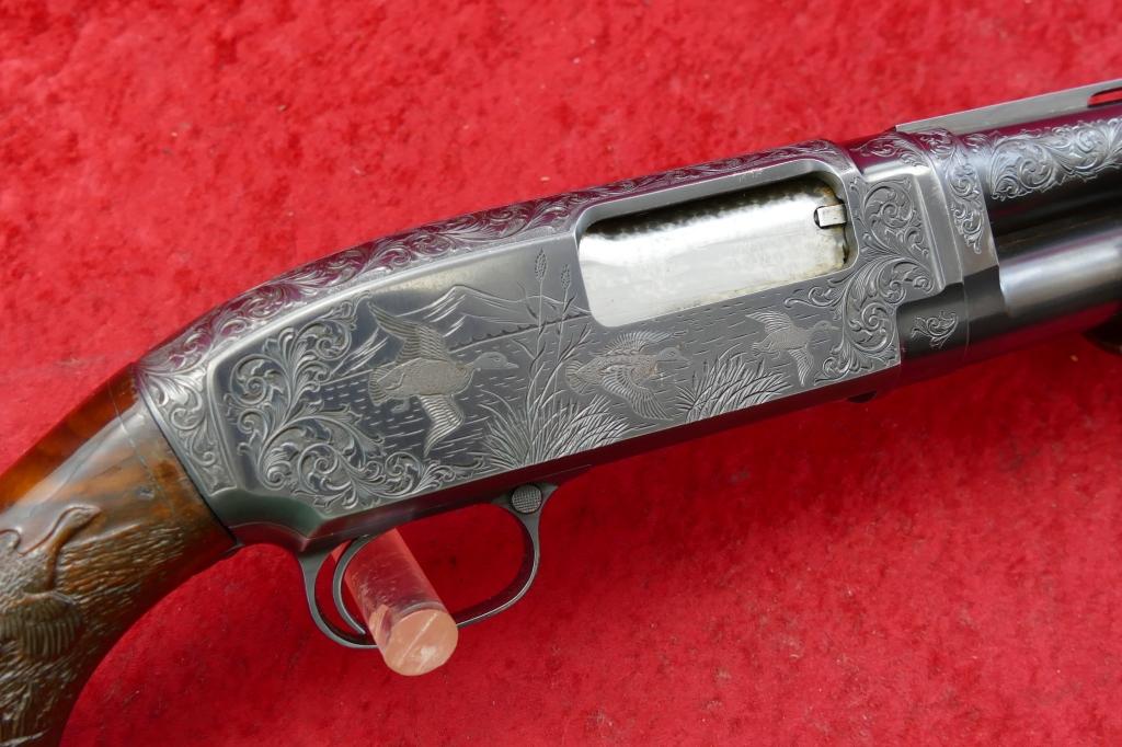 Custom Engraved Winchester Model 12 12 ga