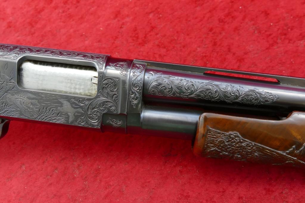 Custom Engraved Winchester Model 12 12 ga