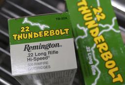 2 Bricks of 1,000 Remington 22LR Thunderbolt Ammo