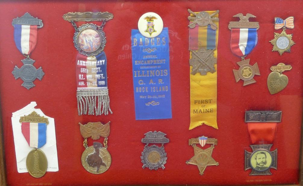 2 Displays of GAR Medals