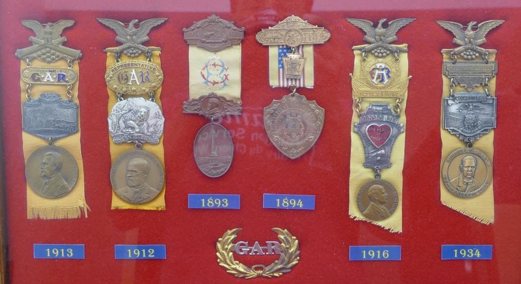 2 Displays of GAR Medals
