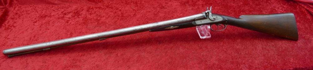 Antique Mortimer Percussion Dbl 12 ga