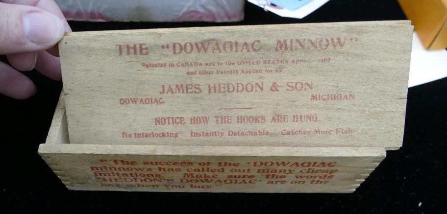 5 Hook Heddon Lure in Original Wood Box