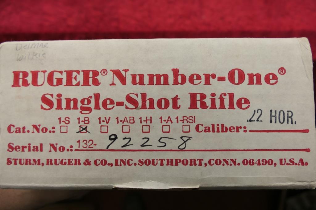 NIB Ruger No 1 in 22 Hornet