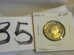 Quarter, 1977s, Proof.