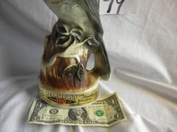 Decanter. Beam's Trophy, W/seal, 12"h